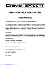 CrimeStopper DVR User Manual