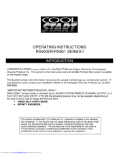 CrimeStopper RS901 RS900ER Operating Instructions Manual