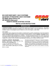 CrimeStopper Ezee Start EZ-31DP Installation Instructions Manual