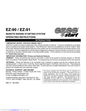 Crimestopper Ezee Start Ez 90 Manuals Manualslib