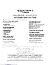CrimeStopper RS-700.III Installation Instructions Manual