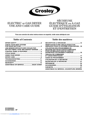 Crosley W10096992A Use And Care Manual