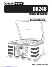 Crosley Director cr246 Instruction Manual