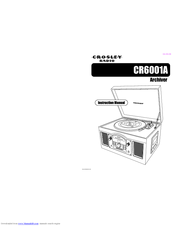 Crosley CR6001A Archiver Instruction Manual