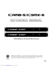 Crown IQ SMX-6 Reference Manual