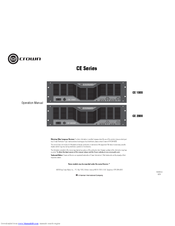 Crown CE 2000 Manuals | ManualsLib