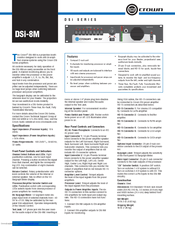 Crown DSi-8M Specifications