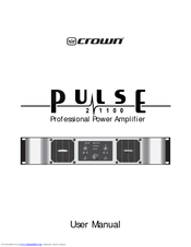Crown Pulse 21100 User Manual