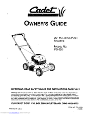 Cadet PS-520 Owner's Manual