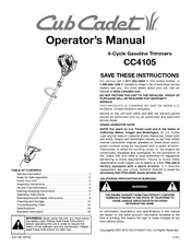Cub Cadet CC4105 Operator's Manual
