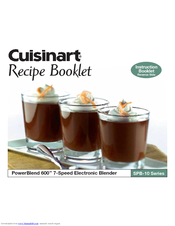 Cuisinart SPB-10 Series PowerBlend 600 Recipe Booklet