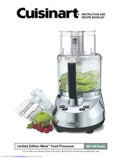 Cuisinart MP14NC - Food Processor - Metal Instruction And Recipe Booklet