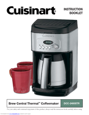 Cuisinart Brew Central Thermal DCC-2400STR Instruction Booklet