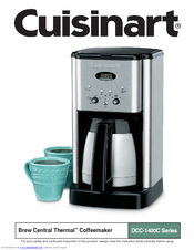 Cuisinart Brew Central Thermal DCC-1400C Series Instruction Book