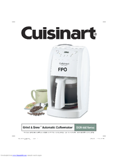 Coffeemakers Manuals & Quick Reference - Cuisinart