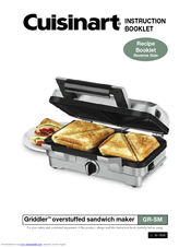 Cuisinart Griddler GR-SM Instruction Booklet