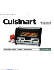 Cuisinart RTO-20C Instruction And Recipe Booklet