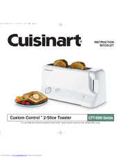 Cuisinart Custom Control CPT-65M Series Instruction Booklet