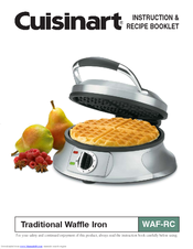 Cuisinart WAF-RC Instruction Booklet