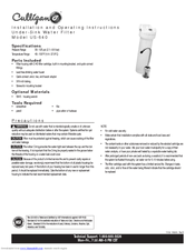 Culligan US-640 Installation And Operating Instructions Manual