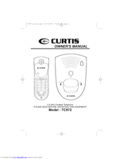 Curtis TC972 Owner's Manual
