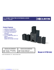 Curtis HTIB1002 Product Features