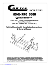 Curtis Home-Pro 3000 Installation Instructions