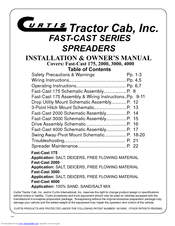 Curtis Fast-Cast 3000 Installation & Owner's Manual