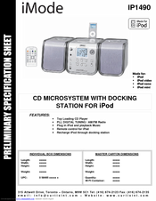 Curtis iP1490 Specification Sheet