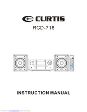 Curtis RCD-718 Instruction Manual