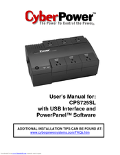 CyberPower CPS725SL User Manual