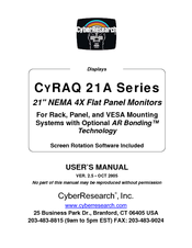 CyberResearch CYRAQ 21A User Manual