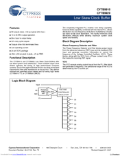 Cypress Semiconductor CY7B9920 Specification Sheet