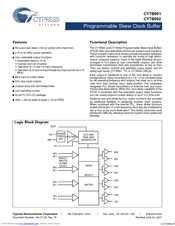 Cypress Semiconductor CY7B991 Specification Sheet