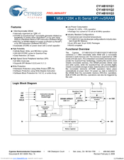 Cypress CY14B101Q3 Specification Sheet