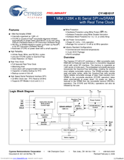 Cypress CY14B101P Specification Sheet