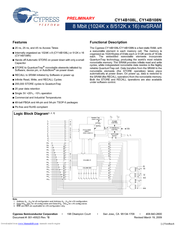 Cypress CY14B108N Specification Sheet