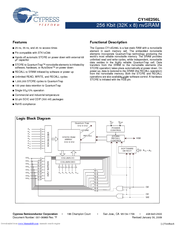 Cypress CY14E256L Specification Sheet