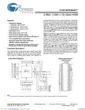 Cypress CY62136VN Specification Sheet