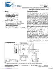 Cypress CY62137EV30 Specification Sheet