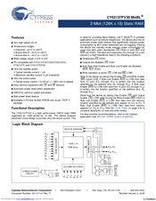 Cypress CY62137FV30 Specification Sheet