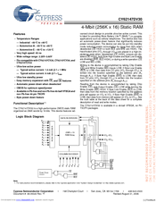 Cypress Semiconductor CY62147DV30 Specification Sheet