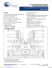 Cypress Semiconductor CY7C026AV Specification Sheet