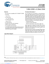 Cypress Semiconductor CY7C106D Specification Sheet