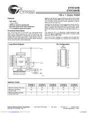 Cypress Semiconductor CY7C1007B Specification Sheet