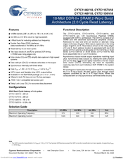 Cypress Semiconductor CY7C1148V18 Specification Sheet