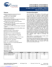 Cypress Semiconductor CY7C1314BV18 Specification Sheet
