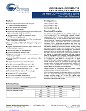 Cypress Semiconductor CY7C1412JV18 Specification Sheet