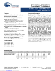 Cypress Semiconductor CY7C1427AV18 Specification Sheet