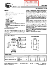 Cypress Semiconductor CY7C150 Specification Sheet
